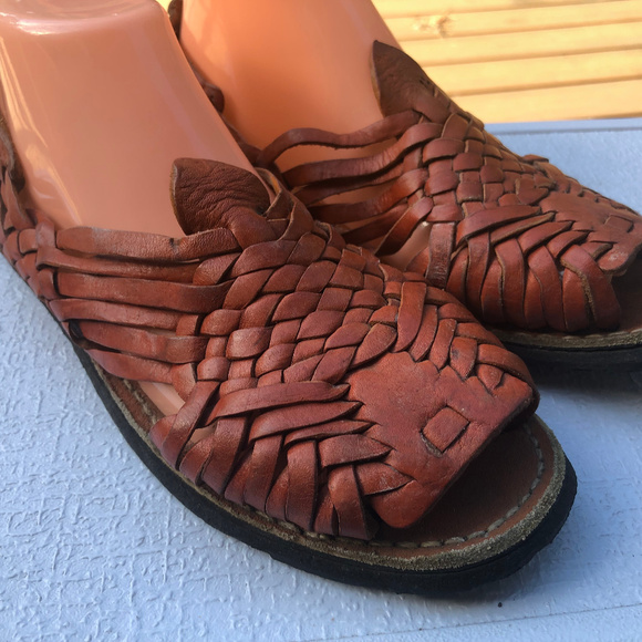 COPY - D Santy Women's  Brown Fisherman Leather Sandals - Picture 5 of 8